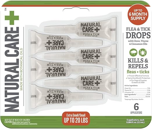 natural care flea and tick drops for small dogs