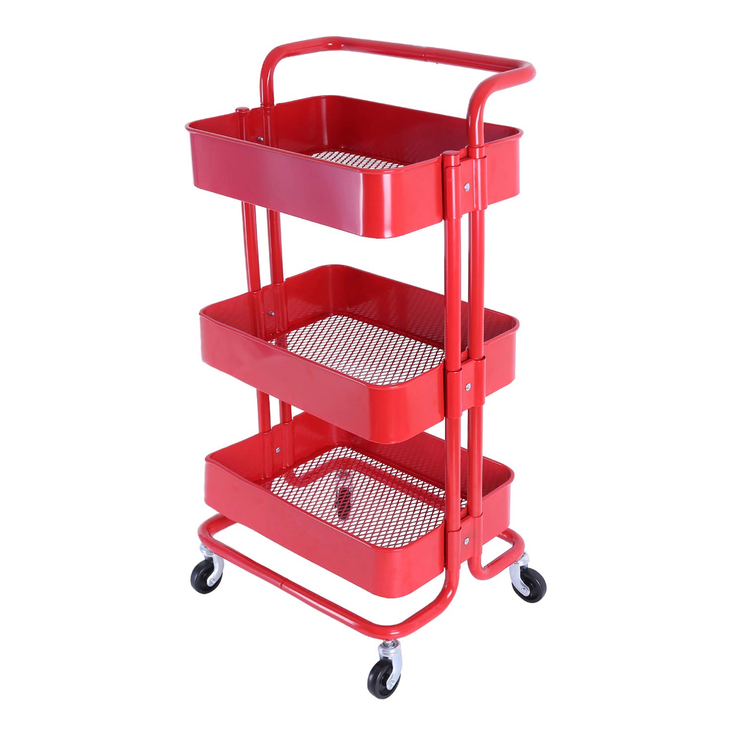 Best Rolling Metal Kitchen Cart With Baskets