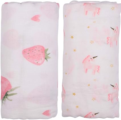 strawberry swaddle blanket