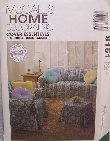 Amazon Com Mccall S 9161 Sewing Pattern For Furniture Couch Chair