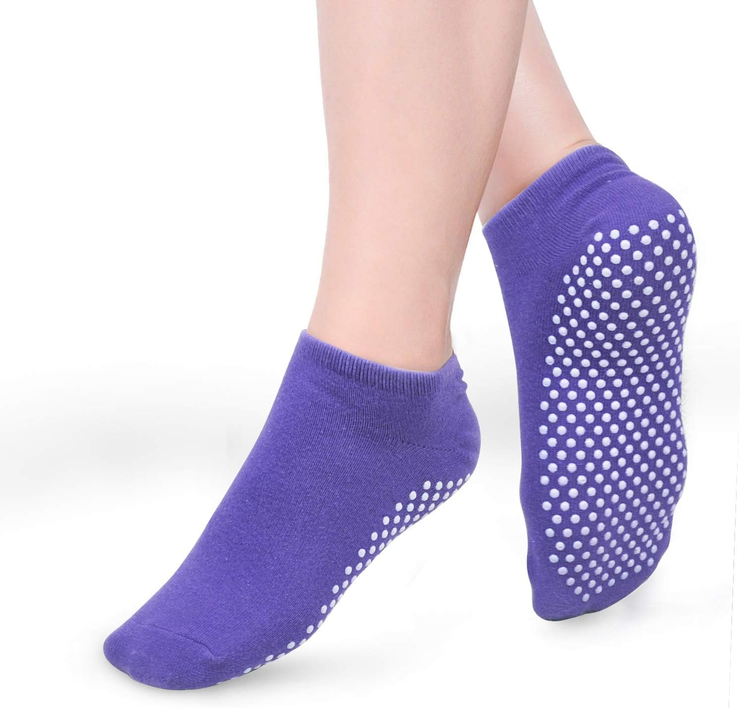 Grips Ballet Barre Pilates Socks Non Skid Slip Yoga Sticky Grippers Women Socks