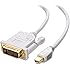 Cable Matters Mini DisplayPort (Thunderbolt&trade; 2 Port Compatible) to DVI Cable in White 6 Feet