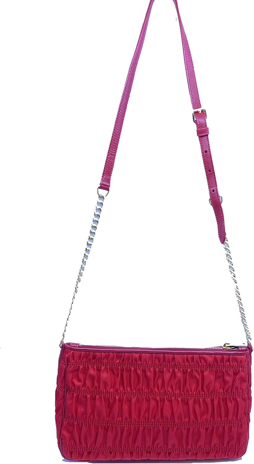 prada tessuto red nylon bag