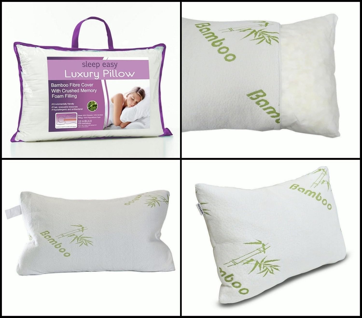 The Sleep Easy New Hypoallergenic Antibacterial Shredded Bamboo