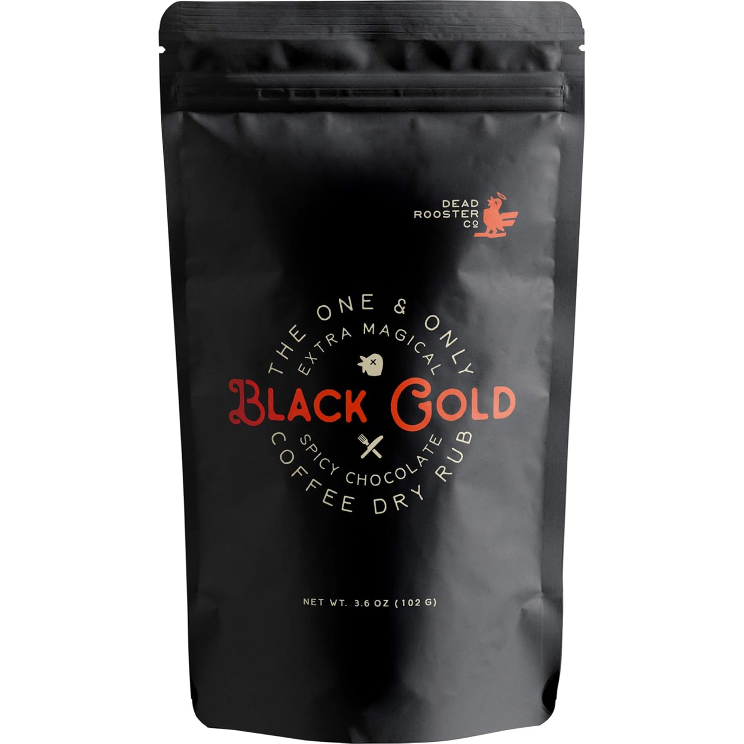 Dead Rooster Co. Gourmet Meat Rub Seasoning For Grilling Meat's Steak Pork Chicken and Vegetables Healthy Bold Flavor Gluten Free (Black Gold)