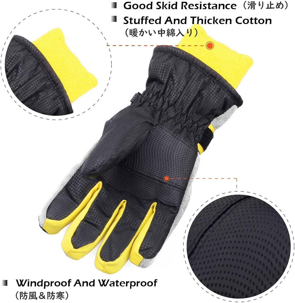 TRIWONDER Kids Ski Gloves Winter Warm Gloves Cold Weather Windproof Snowboard Snow Gloves Boys Girls: Clothing
