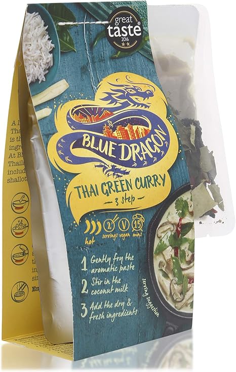 Blue Dragon Thai Green Curry 3 Step 253g: Amazon.co.uk: Grocery