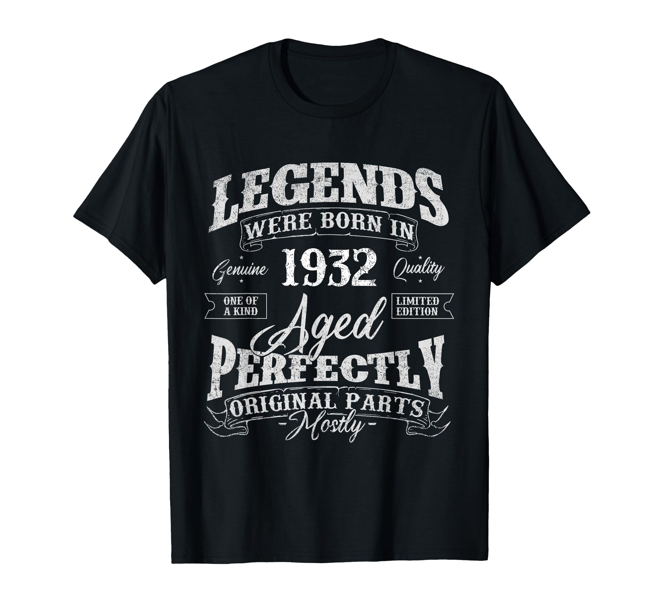 Photo 1 of Legends Were Born In 1932 Year Of Birth Birthday T-Shirt