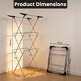 Aspect 3 Tier Folding Clothes Airer 20m Drying Space, Lightweight & Foldable view 2