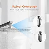Ibergrif M20292 8 Inch Square Rain Shower Head 304 Stainless Steel Ultra Thin view 7