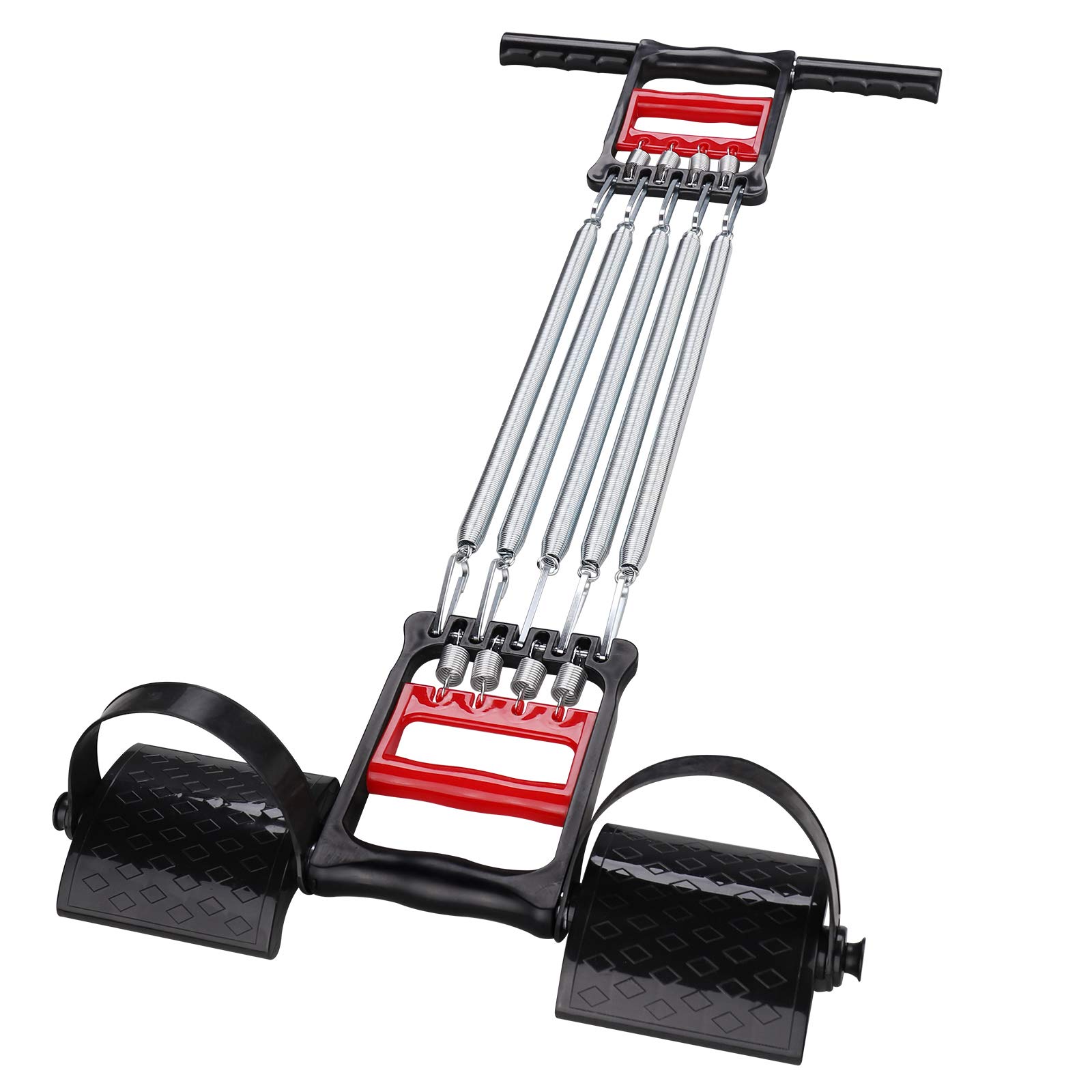 Zocipro 3 in 1 Multifunction Chest Expander for Men and Women, Including Grippers Hand Exercise Arm Exerciser & Elastic Foot Pedal Exercise Sit-ups Pedal Pull Rope & Professional Chest Exerciser