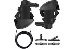 JSORUM Windshield Washer Nozzles Kit, 76810-SZA-A01ZAWiper Spray Washer Jet, Front Windshield Spray Nozzles and Fluid Hose with Connectors for Honda Pilot 2009-2012 2014 2015