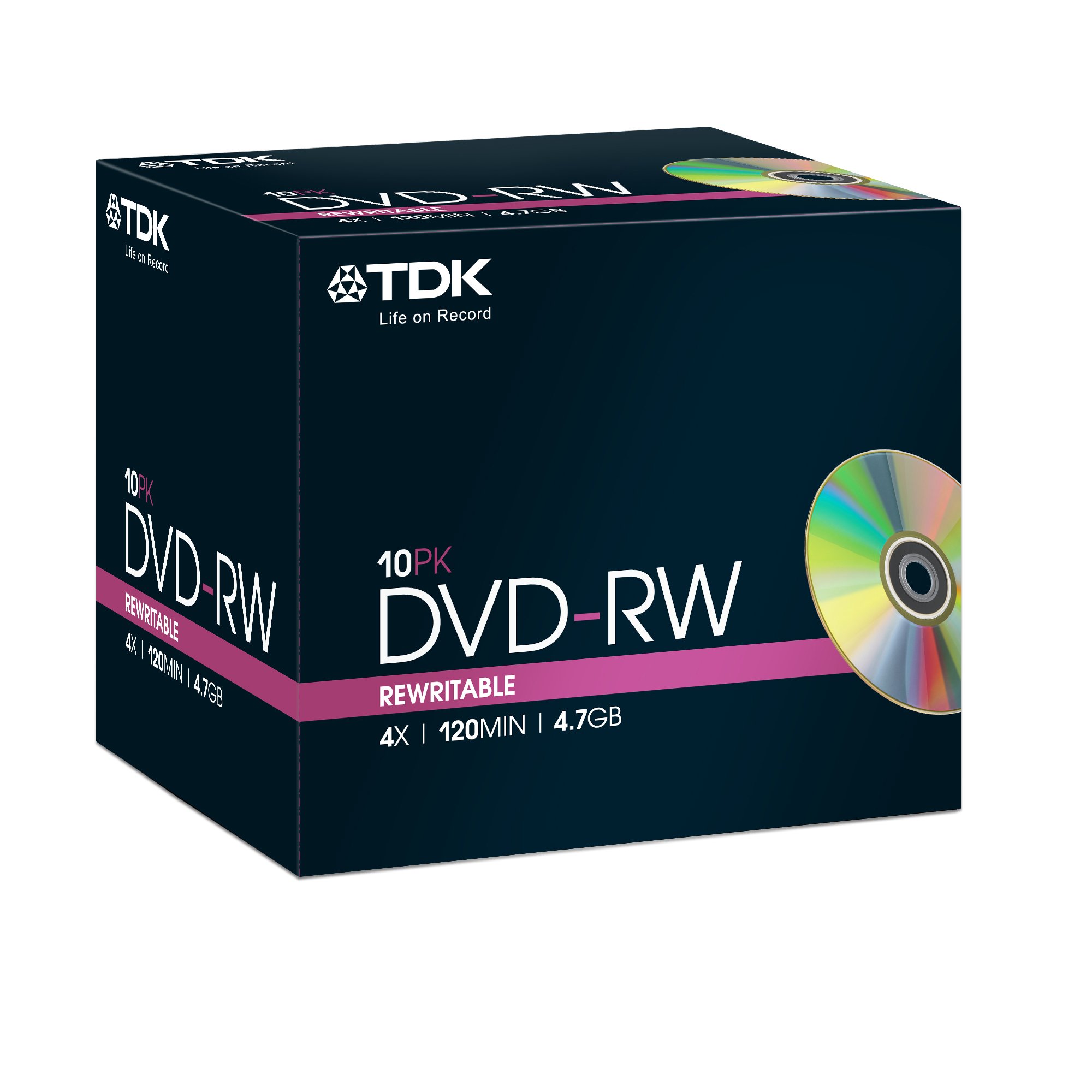 TDK 10 x DVD-RW 4.7 GB 4.7 GB DVD-RW 10pc (S)