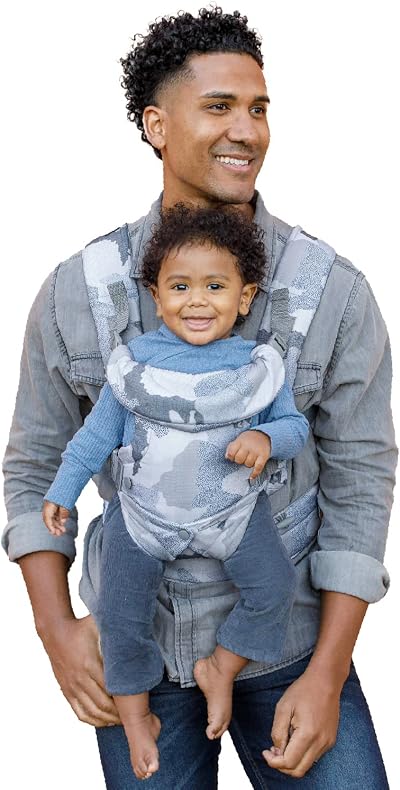 Infantino Flip 4-in-1 Baby Carrier Blue Camo Ergonomic Front Back Newborn to