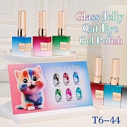 Double Rhythm Cat Eye Gel Nail Polish Set of 6 Same