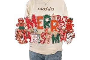 MOKEJA PARTY Merry Christmas Wooden Door Hanging Sign Gingerbread Christmas Decorations Christmas Tree Ornament for Holiday Xmas Door Wall Tree Decorations Indoor Outdoor