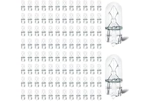 Rafeal Auto 194 Light Bulb 100 Pack,194 Automotive Brake Light Turn 194 168 2825 W5W Miniature Bulb Mini Bulb Taillight Turn Signal Light,Replacement for Cars,Trucks,SUVs