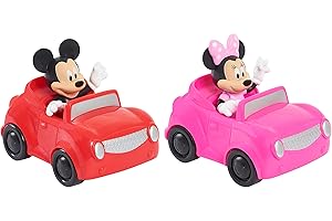 Disney Junior Mickey Mouse on the Move Figure and Vehicles 2-Pack Set, Officially Licensed Kids Toys for Ages 3 Up by Just Play