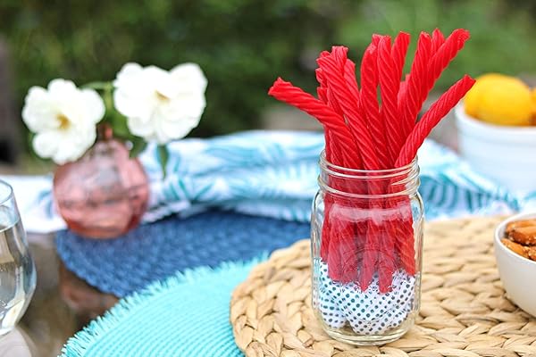 RED VINES LICORICE, ORIGINAL RED FLAVOR SOFT & CHEWY CANDY TWISTS, 3.5 LBS, 56 OUNCE