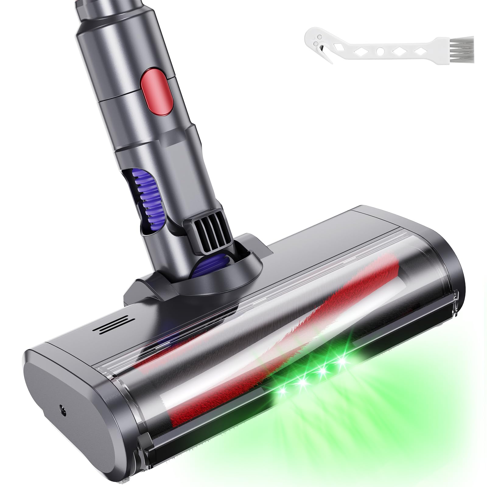 Photo 1 of Quick-Release Motorhead Cleaner Head with LED Lights for Vacuum Cleaners - For Hardwood Floor & Carpets, Replacement Head Part 