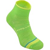 Wrightsock CoolMesh II Quarter Running Socks for Men and Women – Eco-Friendly Anti Blister Socks - American Made