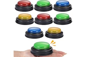 ANABIUP 8 Pack Buzzers for Trivia Games,Classroom Must Haves Answer Buzzers, Family Feud Buzzer with Lights and Sound for Quizzes Party, Game Show Buzzer Buttons for Kids, Adults and Teacher Supplies