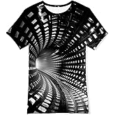 uideazone Boys Girls 3D Graphic Printed T-Shirt Crewneck Short Sleeve Tees 6-14 Years