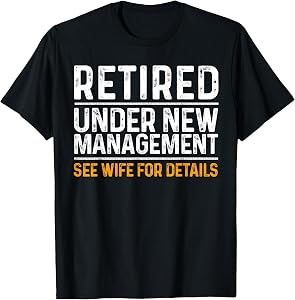 Funny Retirement Party Men's T-Shirt - Dad Humor, Classic Fit, Short Sleeve - Black