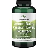 Swanson Lemon Balm Passion Flower Skullcap Complex 180 Capsules