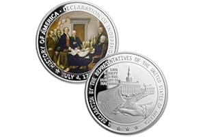 WOERDA US Military Challenge Coin Presidential 1776 Declaration of Independence Commemorative Coin