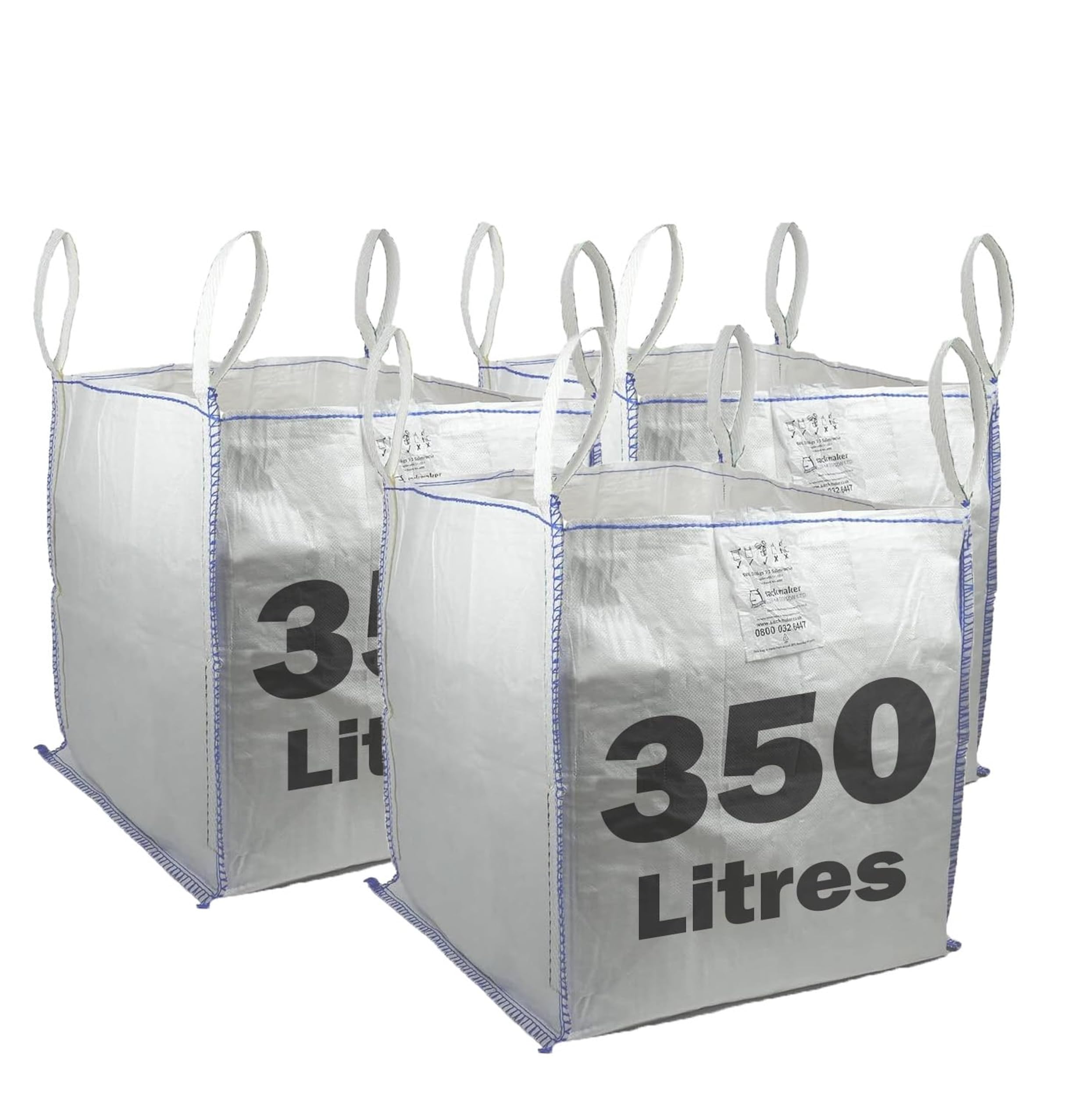 sackmaker Garden Waste Bag - 340 Litre - Half Tonne Bulk Bag - PREMIUM GRADE - Large Heavy Duty Garden Waste Bag. Builders 500kg Bulk Bag