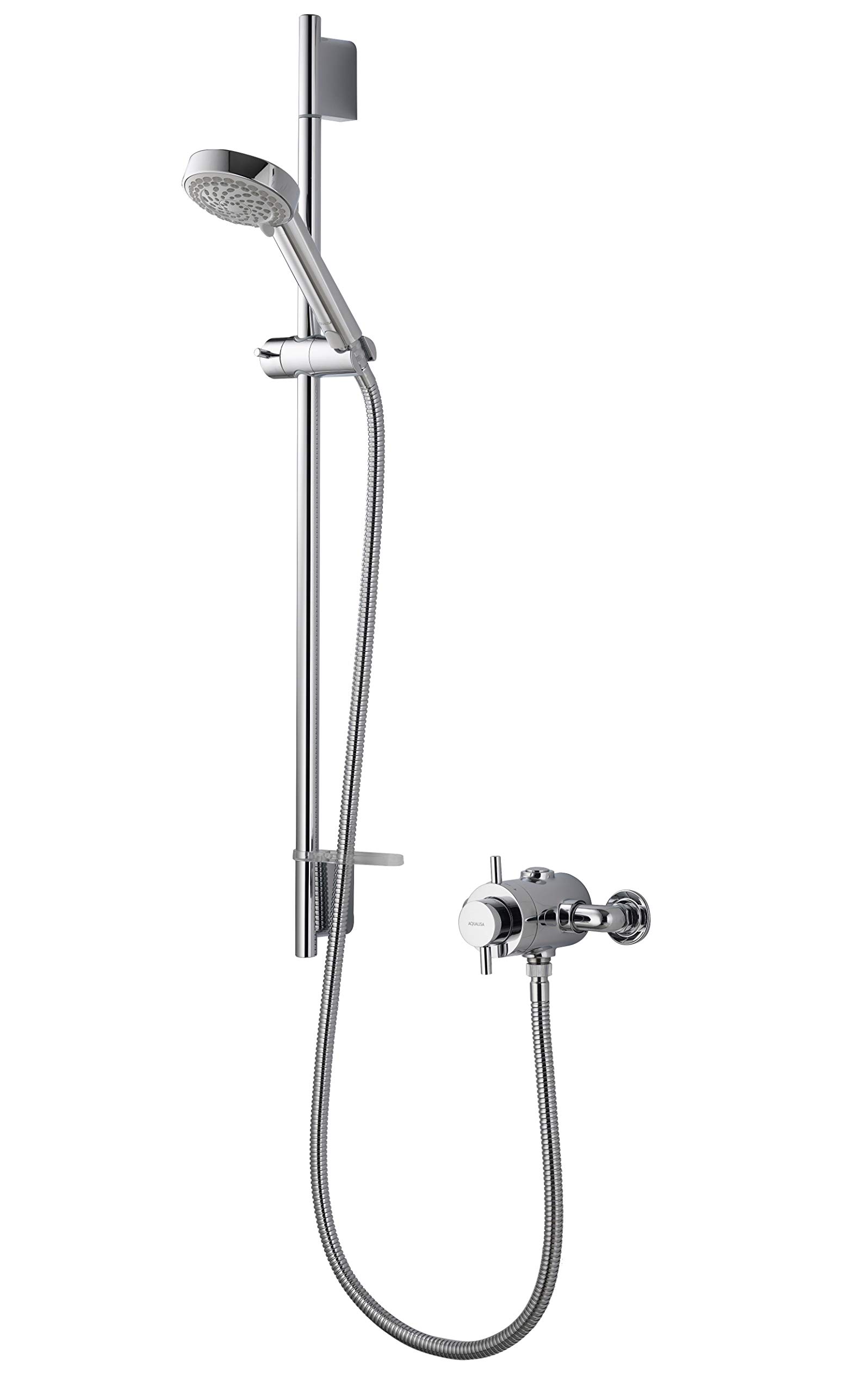 Aqualisa ASP001EA Exposed Mixer Shower with Adjustable Head, White