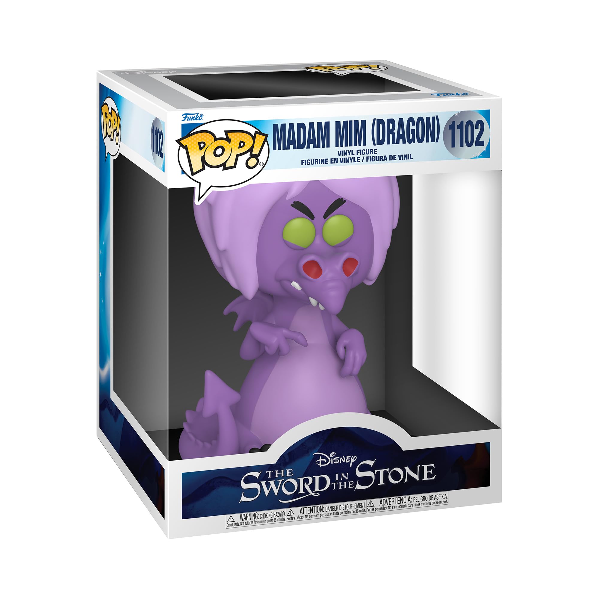 Funko POP! Disney: SitS - 6" Madam Mim As Dragon - 1/6 Odds for Rare Chase Variant - Sword In the Stone - Collectable Vinyl Figure - Gift Idea - Official Merchandise - Toys for Kids & Adults