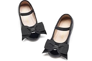 Kiderence Toddler Girls Dress Shoes Little Kids Mary Janes Ballet Flats Toddler