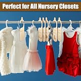 LUTER 7pcs Baby Closet Dividers, Wooden Nursery Organizer 0-24 Months view 4