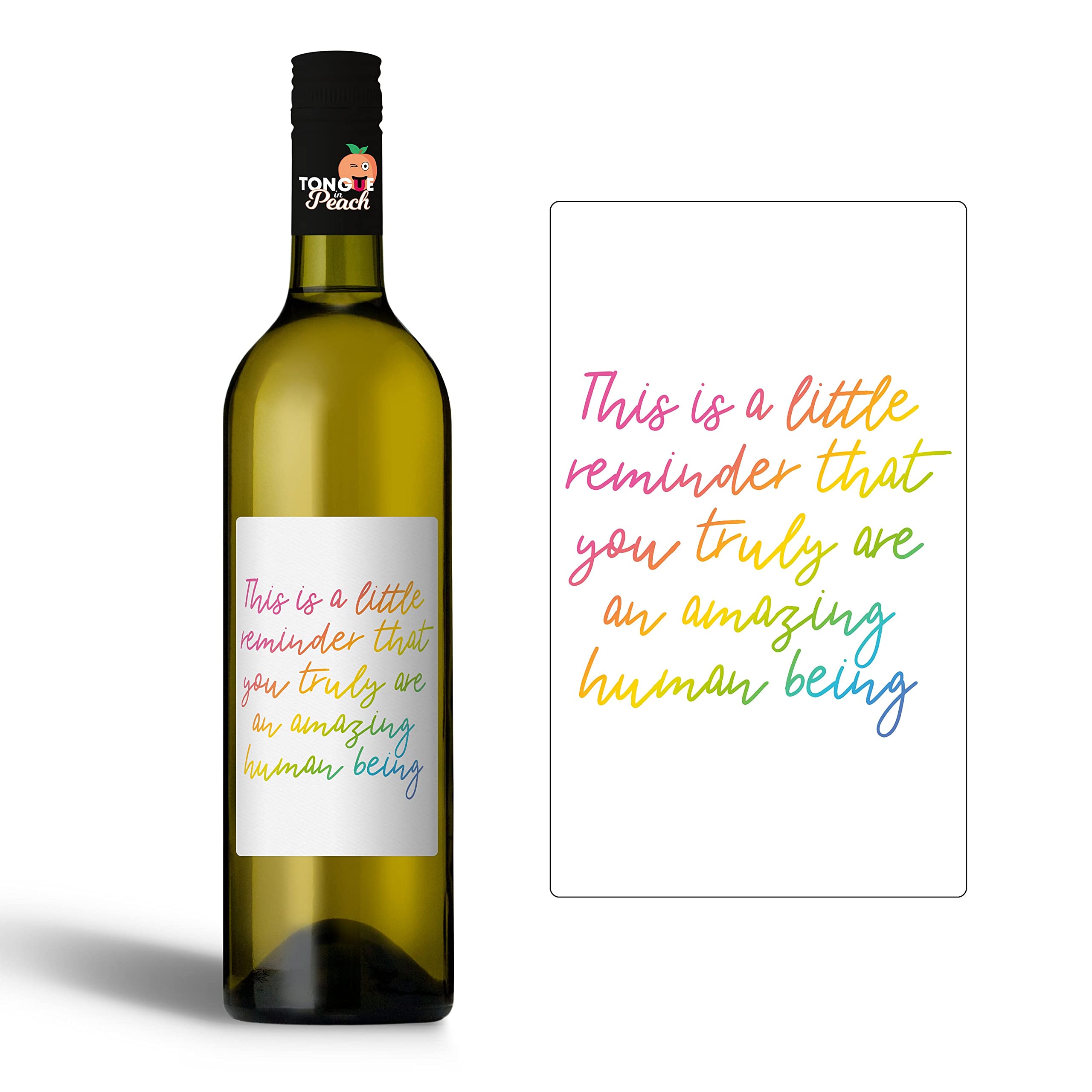 Wine Bottle Label - A Reminder You are Truly Amazing - Stocking Filler - Thinking of You - Thank You - Wine Sticker - WBL12