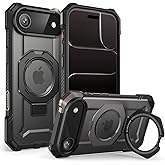 SUPCASE for iPhone Air Case with Kickstand (Unicorn Beetle Grip), [Camera Control Cover] [Compatible with MagSafe] [Military-Grade Drop Protection] Rugged Magnetic Phone Case for iPhone 17 Air, Black