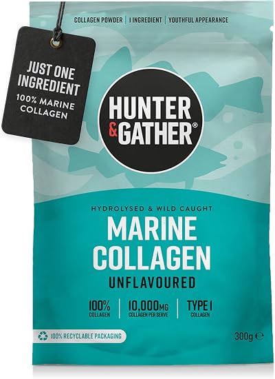 Hunter & Gather Marine Collagen Powder 300g | Unflavoured Hydrolysed Peptides