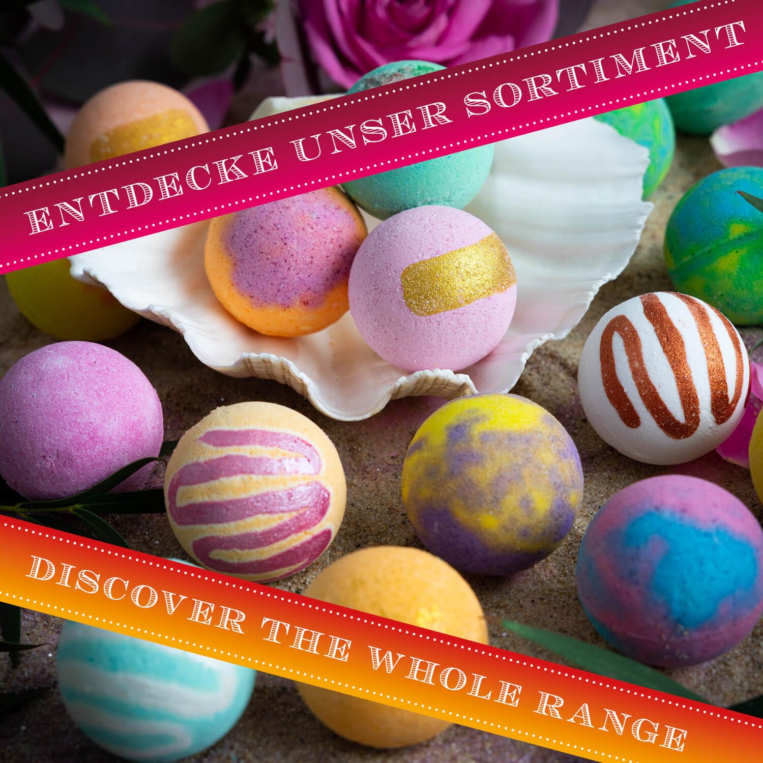 Hallingers Genuss Manufaktur Badebomben Geschenk-Set - 12x Badekugeln Bath Bombs in edler Geschenkbox, Frauen Badeperlen-Wellness & Spa "Luxury Bath Bombs - ...", Geschenkidee für sie & ihn 4