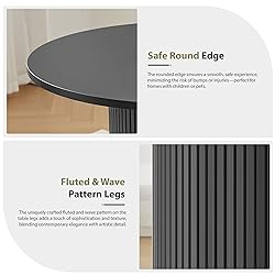 31.5" Round Dining Table for 2-4, Modern Kitchen