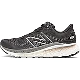New Balance Women's Fresh Foam X 860 V13, Black/White/Castlerock, 5 Narrow