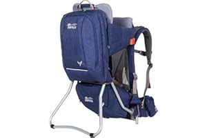 WIPHA Baby Backpack Carrier, Lightweight Large Child Carrier Backpack, Foldable Premium Toddler Hiking Backpack, Hiking Carrier with Sun Canopy&Adjustable Straps (Navy Blue)