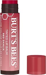 Burt's Bees Red Dahlia Tinted Lip Balm Natural 8 Hour Moisture Shea Butter
