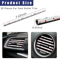 Kewucn 20 PCS Car Air Conditioner Vent Decorative