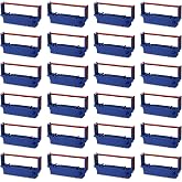 myCartridge Replacment for RC700 SP700 Printer Star Ribbon B/R,24 Pack | Compatible with Star SP-700 SP 700 RC700 SP700BR RC700BR SP712 SP712R SP717 SP742R SP747 SP740 Printer Ribbon (Black/Red)