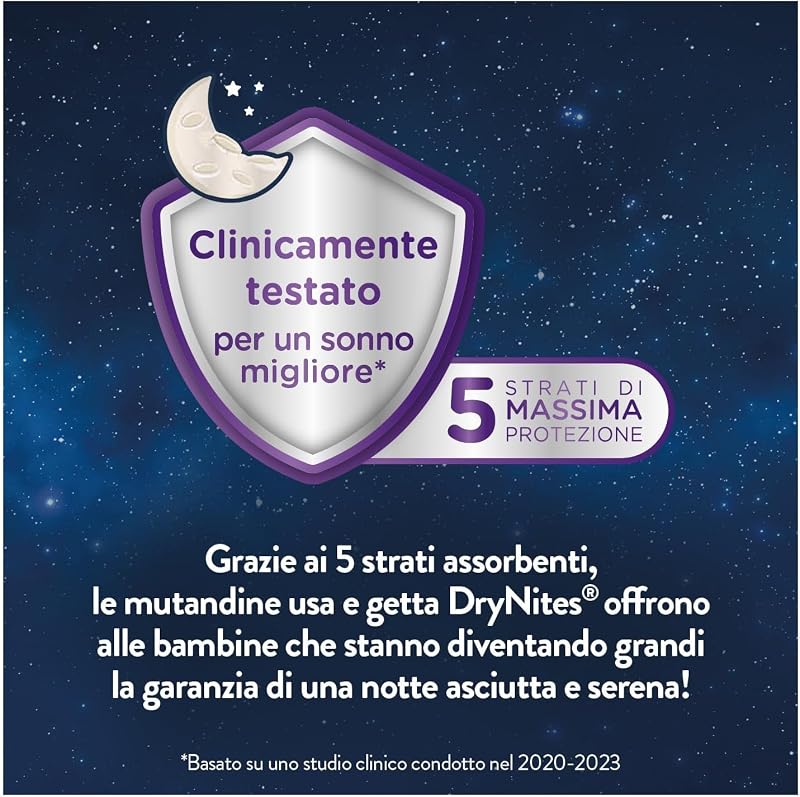 Drynites Pannolini Mutandina, Taglia M (17-30 Kg), 64 Pannolini