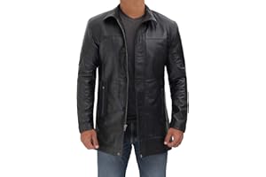 Blingsoul Leather Car Coats For Men - Black/Brown Real Leather Jacket Men