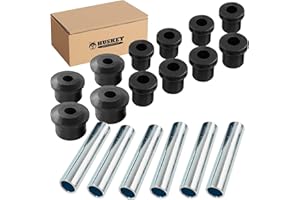Huskey Parts Company Complete Rear Leaf Spring Shackle Bushing Sleeves Kits for EZ-GO RXV Gas & Electric Golf Cart 2008+ Rear Suspension Bushing kit…