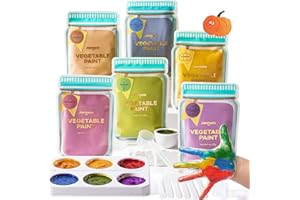 JAR MELO Washable Finger Paints Powder for Toddlers, Safe Paints for Baby's Hand and Feet, Non-Toxic Preschool Art and Craft Supplies