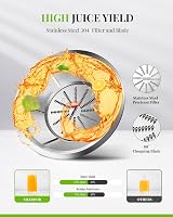 SHARDOR Juicer 800W 3-Speed Centrifugal Stainless Steel High Yield view 3